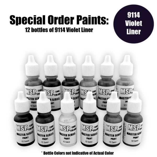 Master Series Paints Core Colors: Violet Liner - Special Order: 12 Bottle Lot