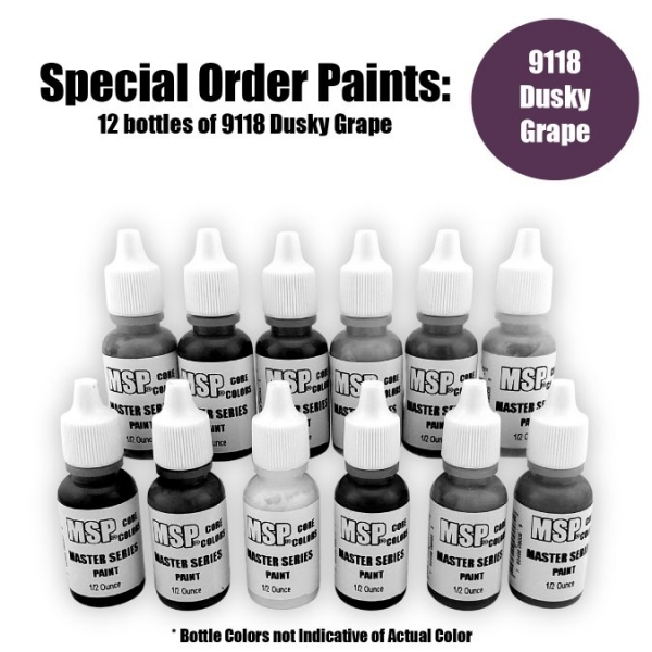 Master Series Paints Core Colors: Dusky Grape - Special Order: 12 Bottle Lot