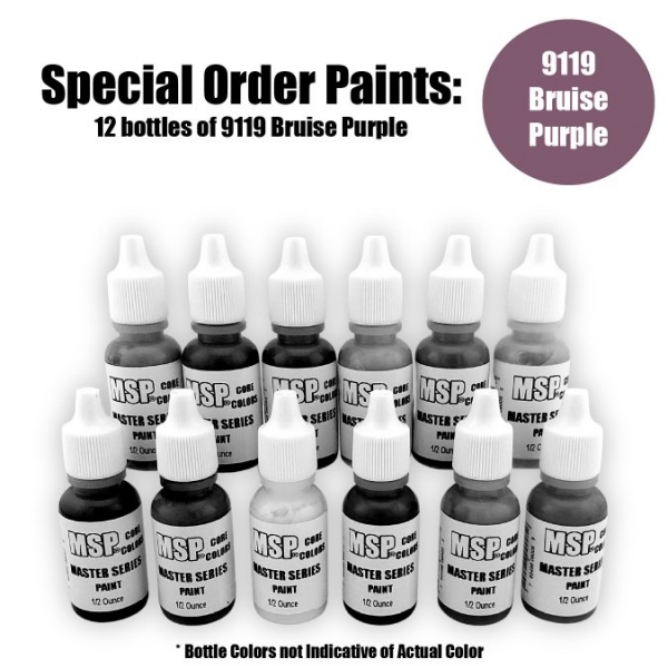 Master Series Paints Core Colors: Bruise Purple - Special Order: 12 Bottle Lot