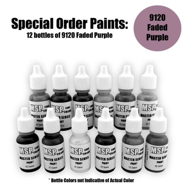 Master Series Paints Core Colors: Faded Purple - Special Order: 12 Bottle Lot