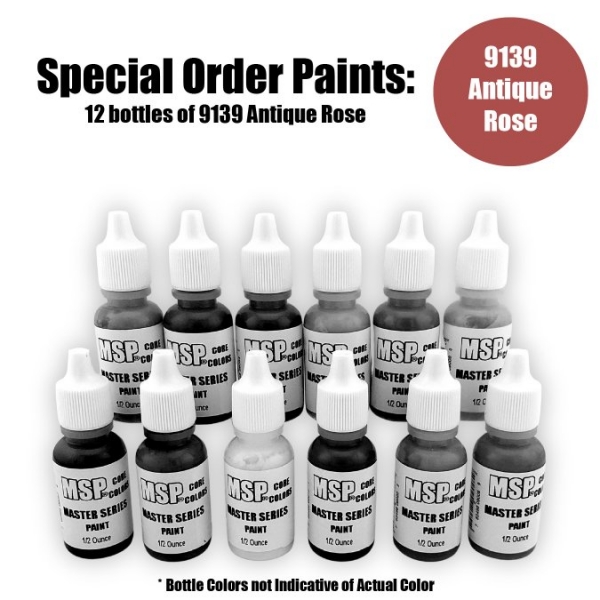 Master Series Paints Core Colors: Antique Rose - Special Order: 12 Bottle Lot