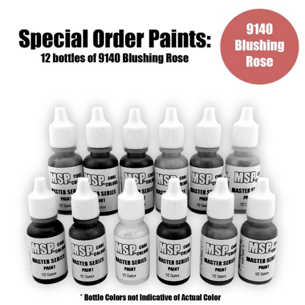 Master Series Paints Core Colors: Blushing Rose - Special Order: 12 Bottle Lot