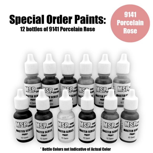 Master Series Paints Core Colors: Porcelain Rose - Special Order: 12 Bottle Lot