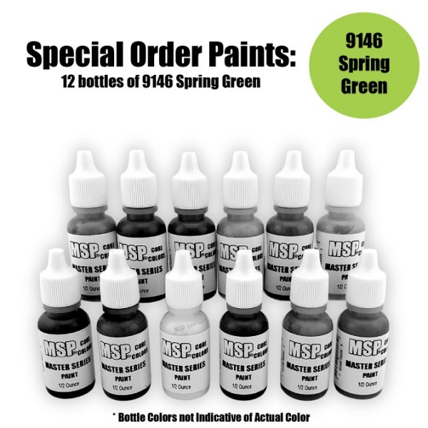 Master Series Paints Core Colors: Spring Green - Special Order: 12 Bottle Lot