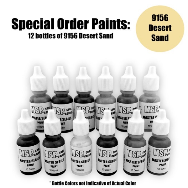 Master Series Paints Core Colors: Desert Sand - Special Order: 12 Bottle Lot