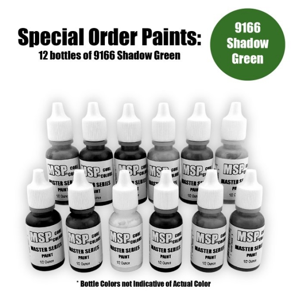 Master Series Paints Core Colors: Shadow Green - Special Order: 12 Bottle Lot