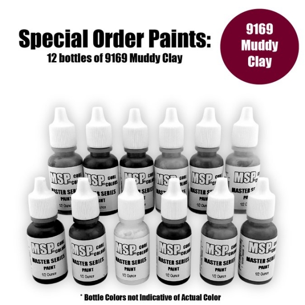 Master Series Paints Core Colors: Muddy Clay - Special Order: 12 Bottle Lot