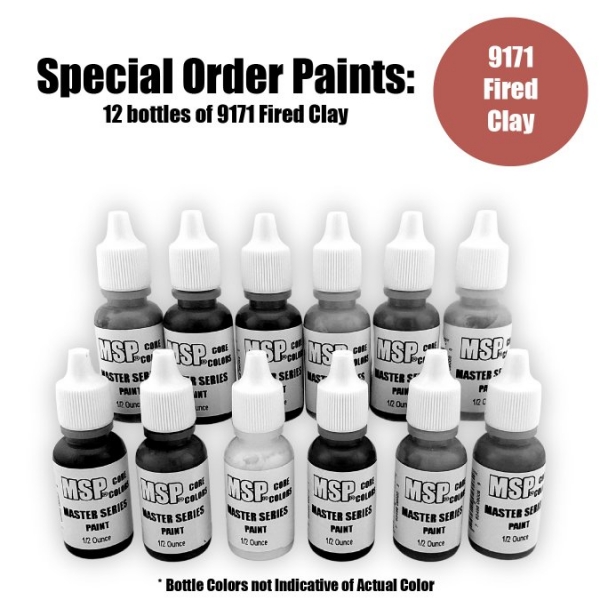 Master Series Paints Core Colors: Fired Clay - Special Order: 12 Bottle Lot
