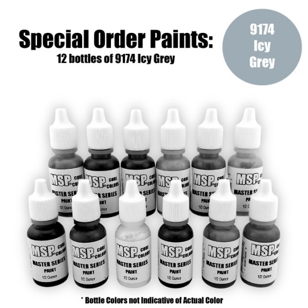 Master Series Paints Core Colors: Icy Grey - Special Order: 12 Bottle Lot