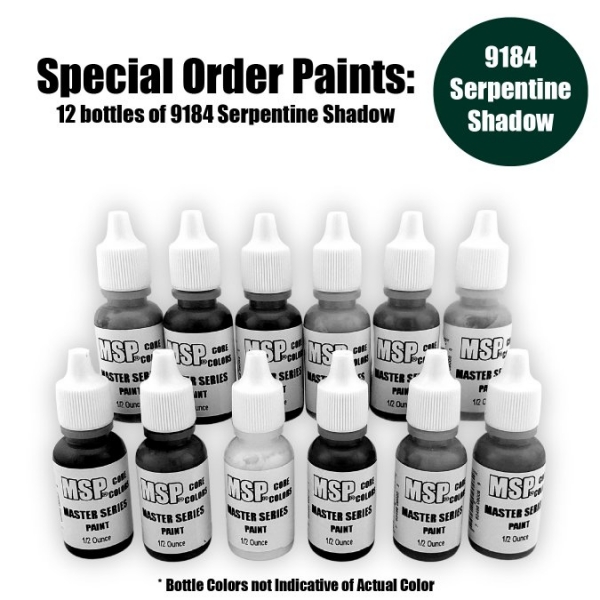 Master Series Paints Core Colors: Serpentine Shadow - Special Order: 12 Bottle Lot