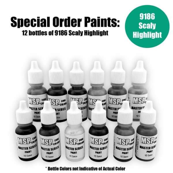 Master Series Paints Core Colors: Scaly Highlight - Special Order: 12 Bottle Lot