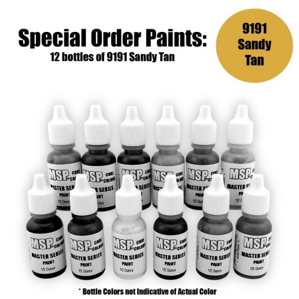 Master Series Paints Core Colors: Sandy Tan - Special Order: 12 Bottle Lot