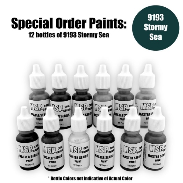 Master Series Paints Core Colors: Stormy Sea - Special Order: 12 Bottle Lot