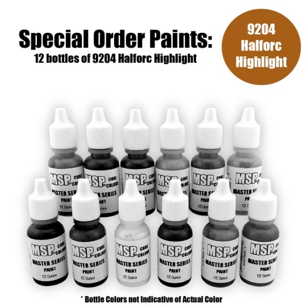 Master Series Paints Core Colors: Halforc Highlight - Special Order: 12 Bottle Lot
