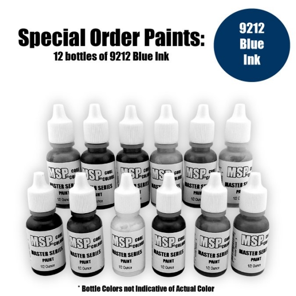 Master Series Paints Core Colors: Blue Ink - Special Order: 12 Bottle Lot