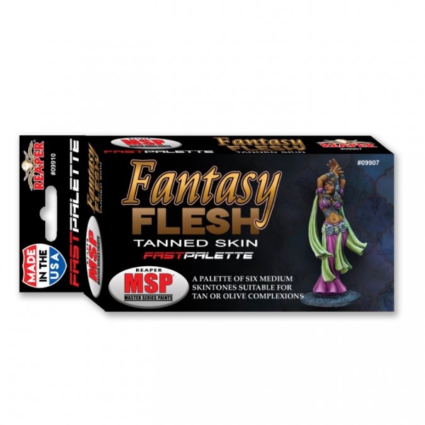 Paint Sets: Reaper Fast Palette: Fantasy Flesh - Tanned Skin (Medium Skintones)
