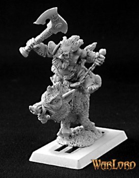 Warlord: Durthen, Dwarven Berserker on Boar