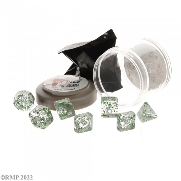 Pizza Dungeon Dice: Boss Dice - Glitter Green