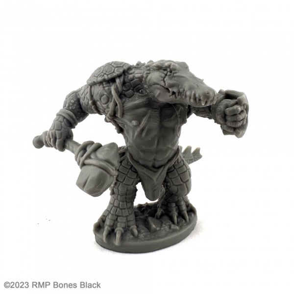 Bones Black: Gatorman w/ Axe and Buckler