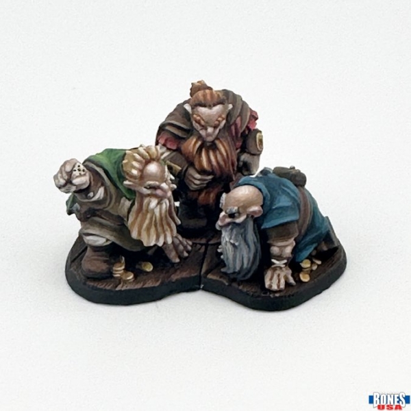 Bones USA Reaper Legends: Townsfolk: Gambling Dwarves (3)