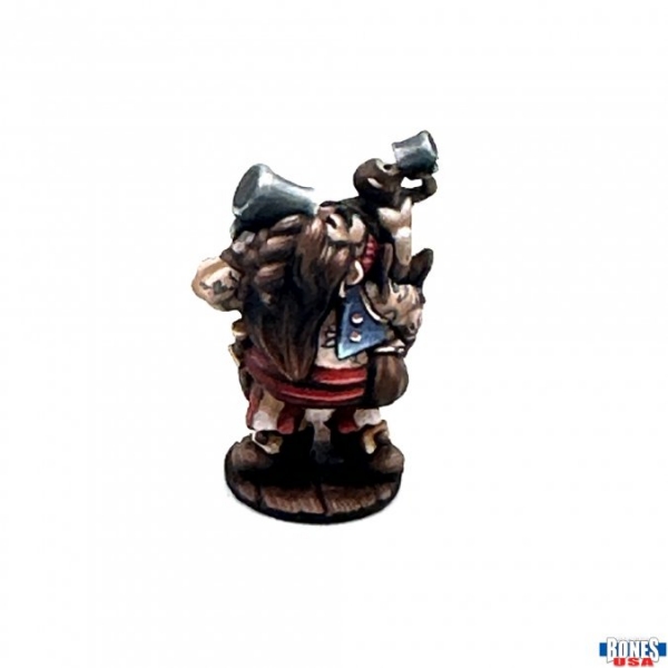 Bones USA Reaper Legends: Townsfolk: Dwarven Riverboat Pilot