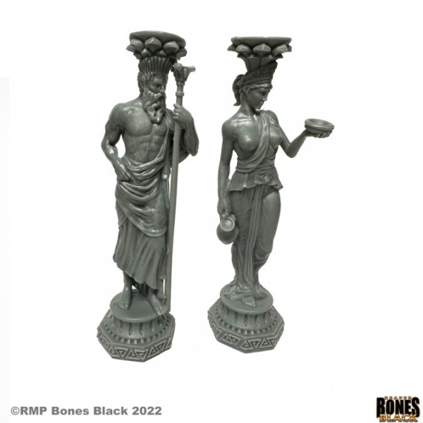 Bones Black: Greek Pillars (Zeus and Hera)