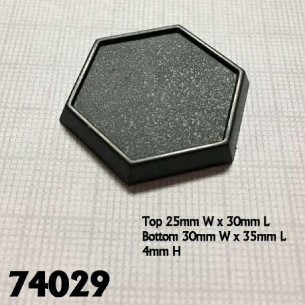 Accessories: 1inch Hex Plastic Gaming Base (20)