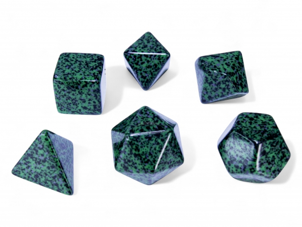 Chessex Special Dice Set:  Speckled Polyhedral Recon Set of 6 Blank Dice