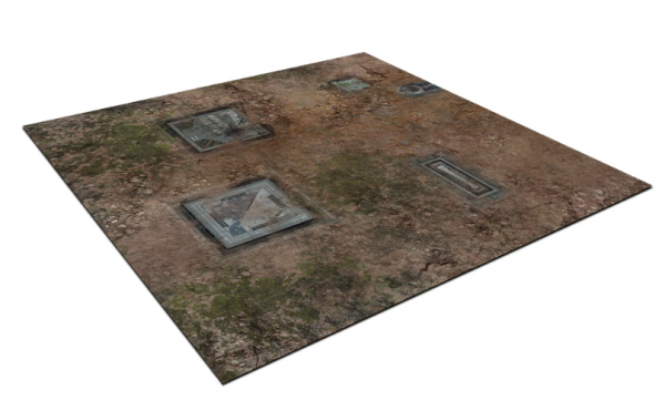 2ft x 2ft Deadzone Sector 3 Neoprene Gaming Mat 3″ Squares