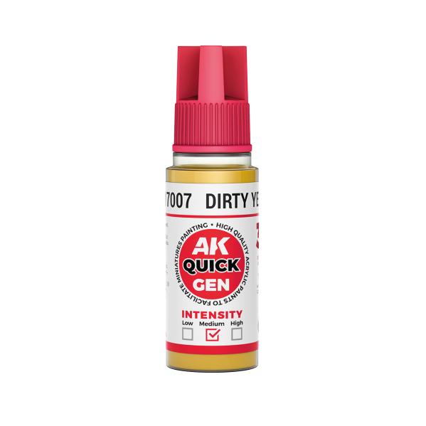 AK-Interactive: Quick Gen Acrylic Contrast - Dirty Yellow 18 ml