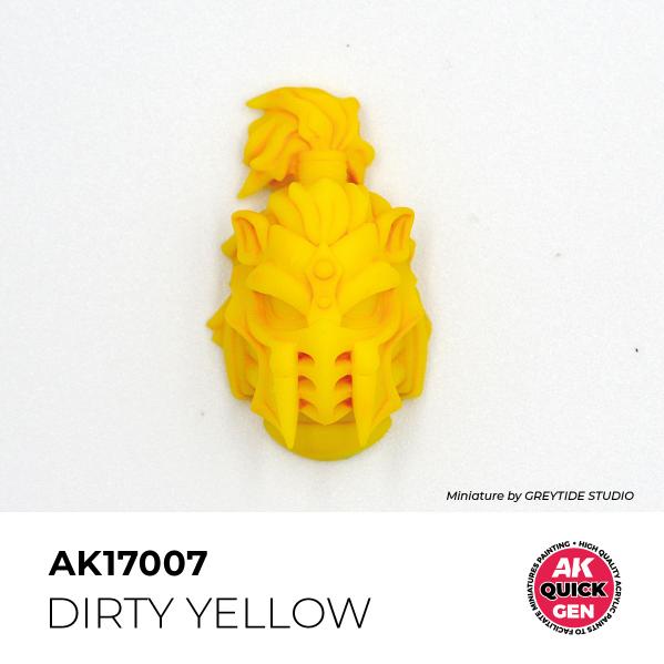 AK-Interactive: Quick Gen Acrylic Contrast - Dirty Yellow 18 ml
