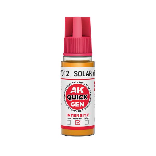 AK-Interactive: Quick Gen Acrylic Contrast - Solar Yellow 18 ml