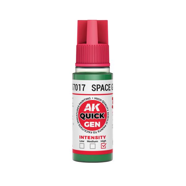 AK-Interactive: Quick Gen Acrylic Contrast - Space Green 18 ml