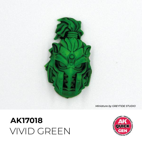 AK-Interactive: Quick Gen Acrylic Contrast - Vivid Green 18 ml
