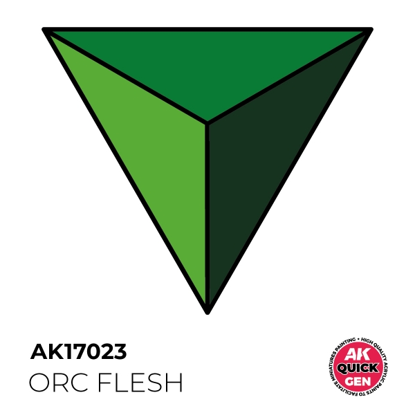 AK-Interactive: Quick Gen Acrylic Contrast - Orc Flesh 18 ml