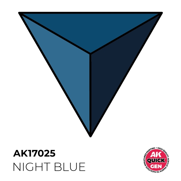 AK-Interactive: Quick Gen Acrylic Contrast - Night Blue 18 ml