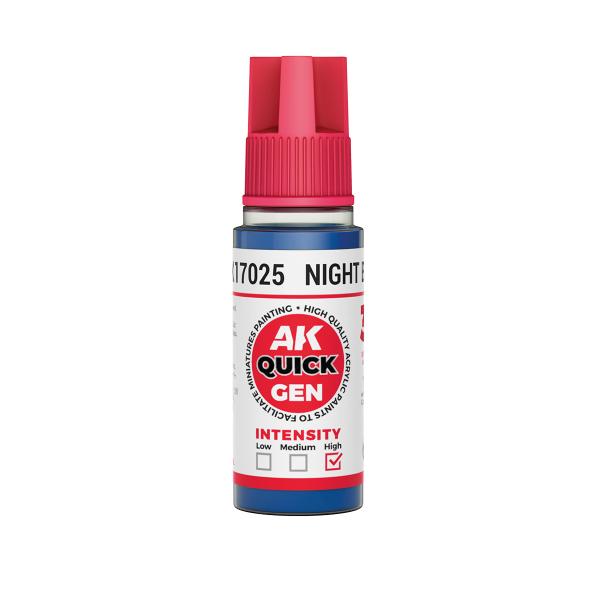 AK-Interactive: Quick Gen Acrylic Contrast - Night Blue 18 ml
