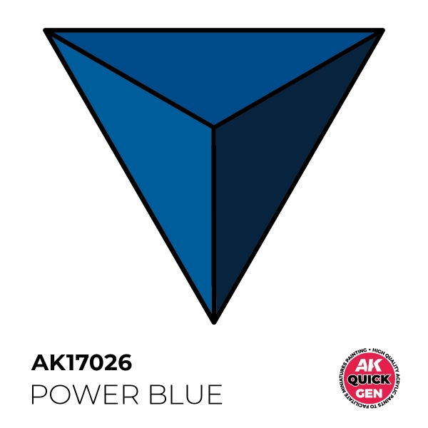 AK-Interactive: Quick Gen Acrylic Contrast - Power Blue 18 ml