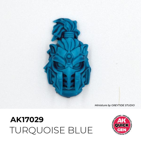 AK-Interactive: Quick Gen Acrylic Contrast - Turquoise Blue 18 ml