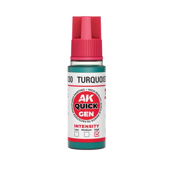 AK-Interactive: Quick Gen Acrylic Contrast - Turquoise Green 18 ml
