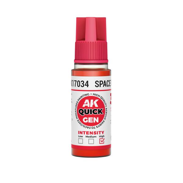 AK-Interactive: Quick Gen Acrylic Contrast - Space Red 18 ml