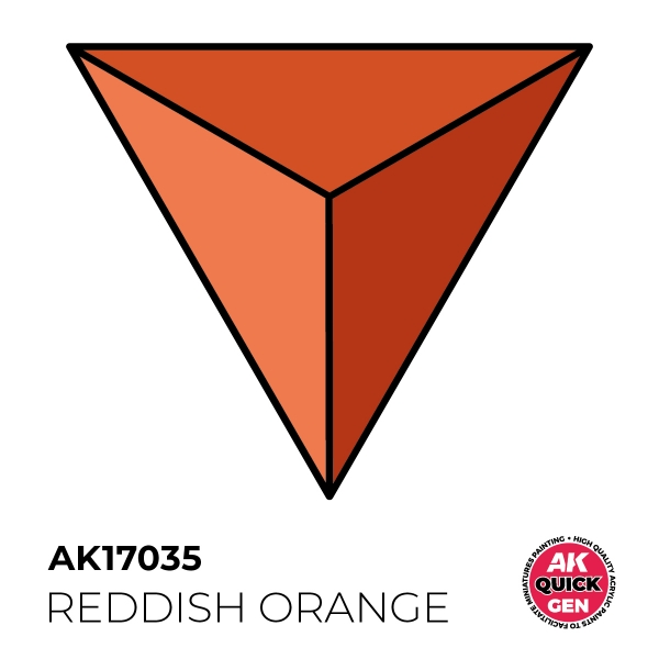 AK-Interactive: Quick Gen Acrylic Contrast - Reddish Orange 18 ml