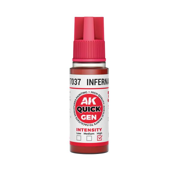AK-Interactive: Quick Gen Acrylic Contrast - Infernal Red 18 ml