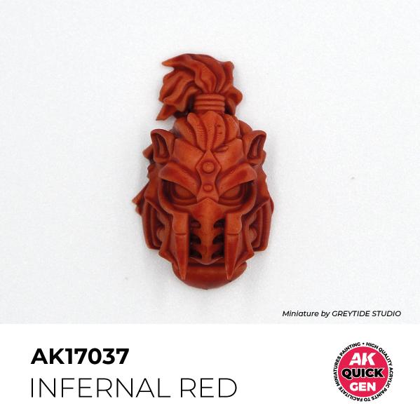 AK-Interactive: Quick Gen Acrylic Contrast - Infernal Red 18 ml