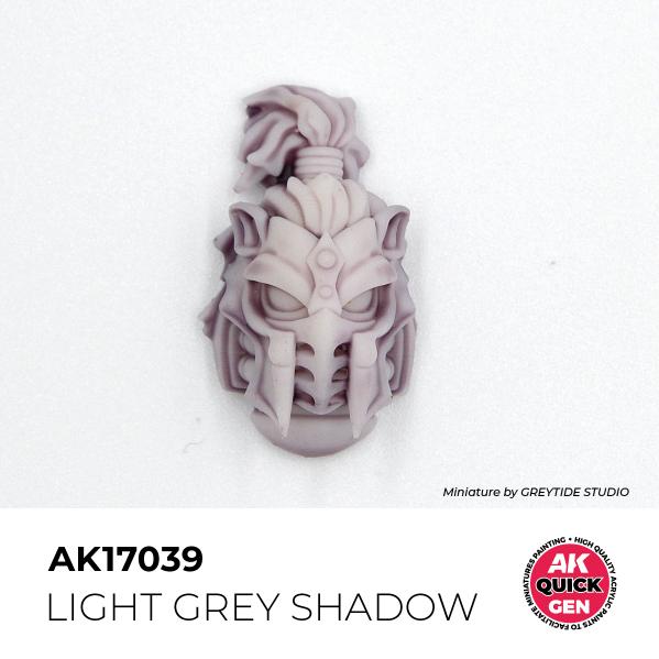 AK-Interactive: Quick Gen Acrylic Contrast - Light Grey Shadow 18 ml