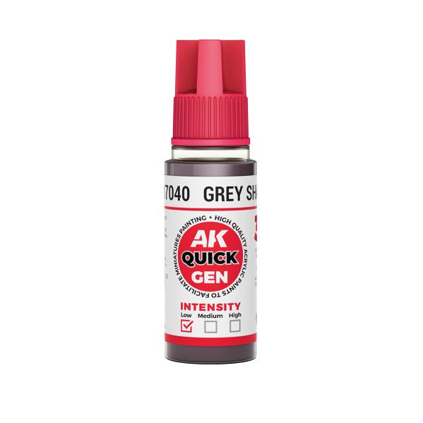 AK-Interactive: Quick Gen Acrylic Contrast - Grey Shadow 18 ml
