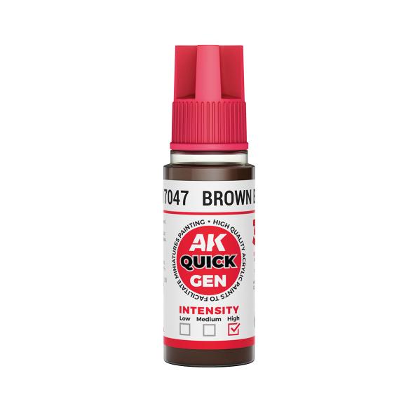AK-Interactive: Quick Gen Acrylic Contrast - Brown Black 18 ml