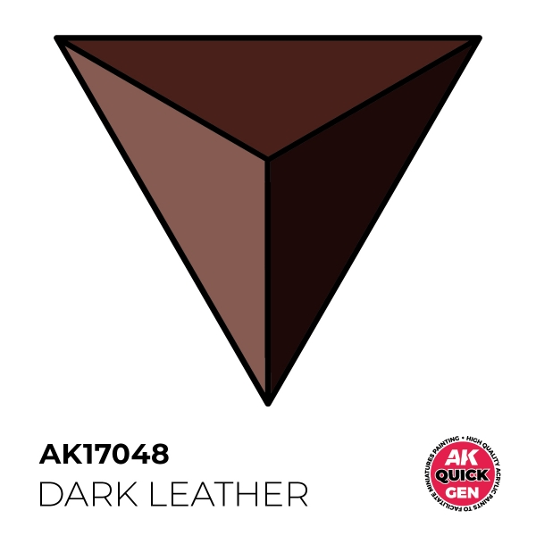AK-Interactive: Quick Gen Acrylic Contrast - Dark Leather 18 ml