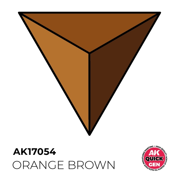 AK-Interactive: Quick Gen Acrylic Contrast - Orange Brown 18 ml