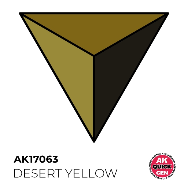 AK-Interactive: Quick Gen Acrylic Contrast - Desert Yellow 18 ml